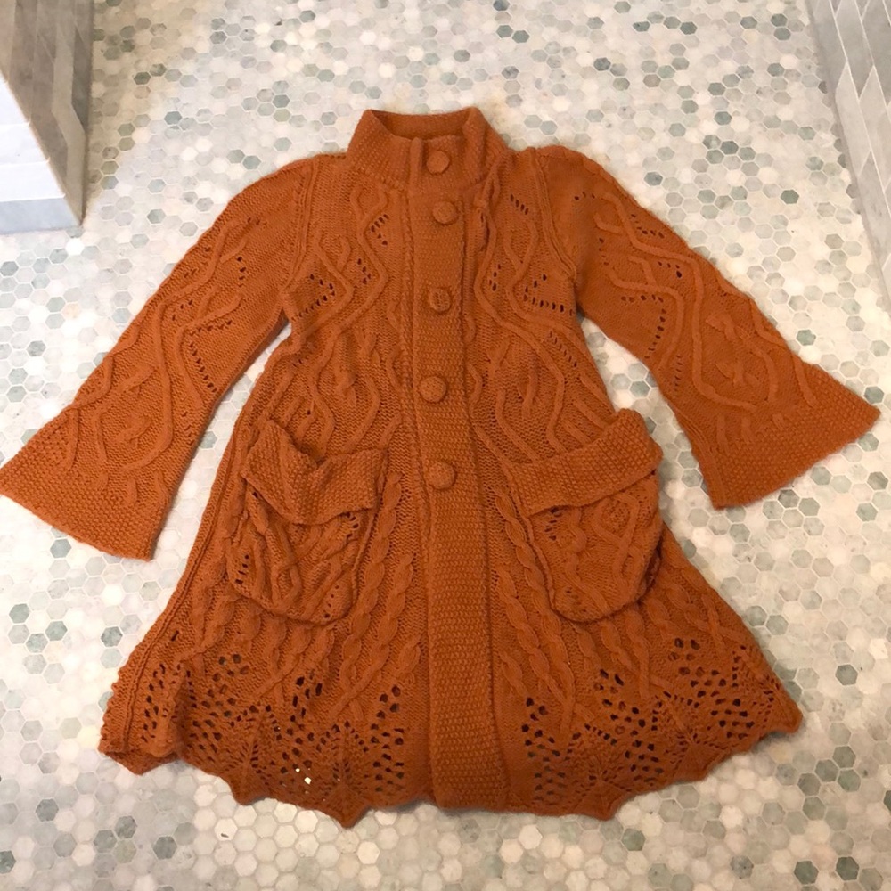 Rare anthropologie Ivko sweater coat cardigan S